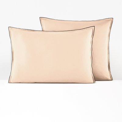 Taie d'oreiller satin de coton lavé, Victor uni LA REDOUTE INTERIEURS
