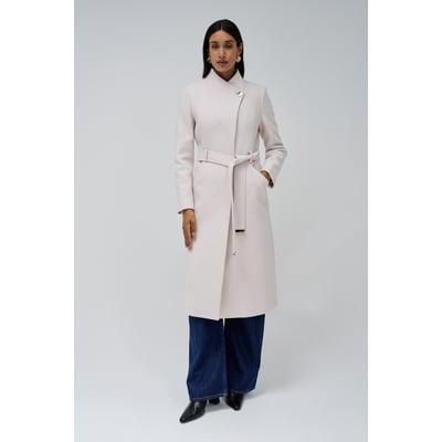 VESTE LONGUE EN LAINE GRACE AVEC CEINTURE SALSA JEANS