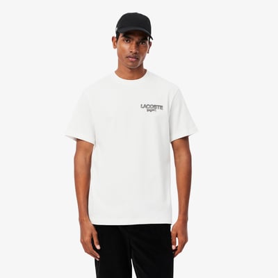 T-shirt jersey imprimé tennis graphique LACOSTE