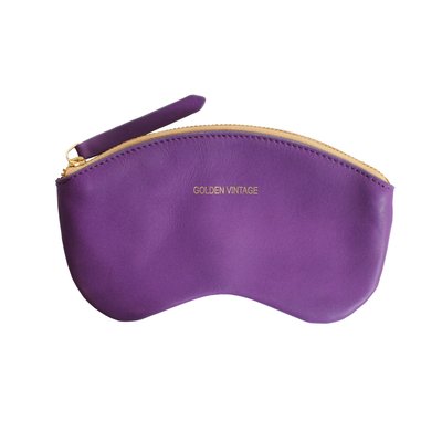 Etui à lunettes en cuir lisse GOLDEN VINTAGE OH MY BAG