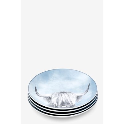 Petites assiettes vache hamish, lot de 4 NEXT