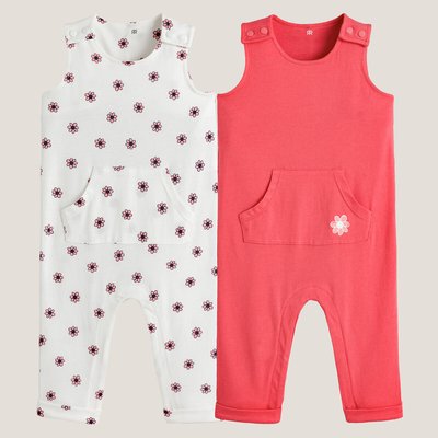 Комплект из 2-х комбинезонов без рукавов 1 мес-3 лет LA REDOUTE COLLECTIONS