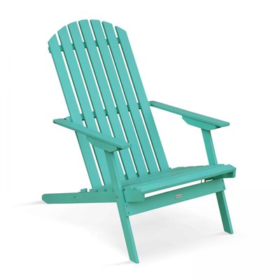 Fauteuil relax pliant en bois d'eucalyptus CALGARY OVIALA