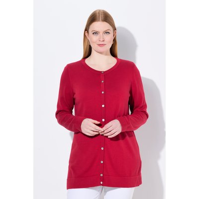 Cardigan twinset en coton Pima. Col rond ULLA POPKEN