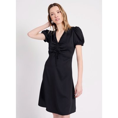 Robe mi-longue satinée BEKI NAF NAF