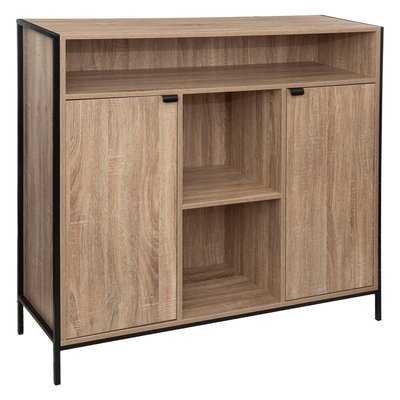 Buffet 2 portes Effet chêne naturel ALIAJ 5FIVE SIMPLY SMART