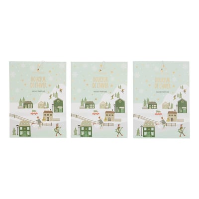 Lot de 3 sachets parfumés Elvi FEERIC LIGHTS & CHRISTMAS