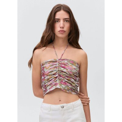 Top coton froncé MANGO TEEN