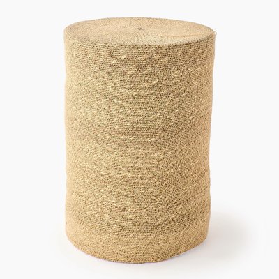 Tabouret rond, 32xH45cm, en jonc de mer et métal MONOPRIX