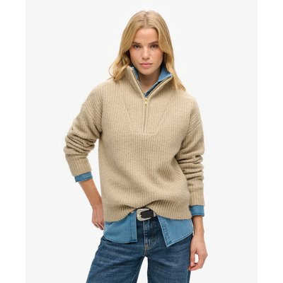 Pull camionneur Essential Zip Neck SUPERDRY
