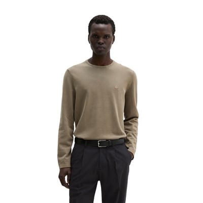 Pull-over en maille fine regular en coton biologique certifié MARC O'POLO