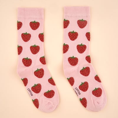 Chaussettes à paillettes FRAISE COUCOU SUZETTE