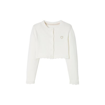 Gilet boléro en maille pointelle VERTBAUDET