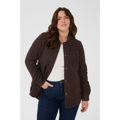 Veste en cuir KAFFE CURVE