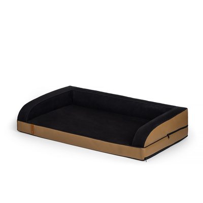 Lit orthopédique simili végan et velours, SOHVA REXPRODUCT