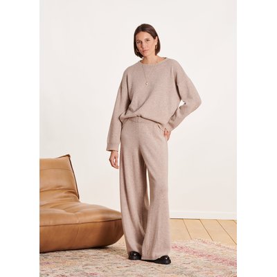 Pantalon ample en maille taille élastique LA FEE MARABOUTEE