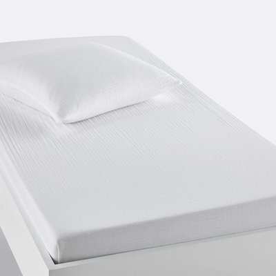 Drap-housse enfant uni gaze de coton, Kumla LA REDOUTE INTERIEURS