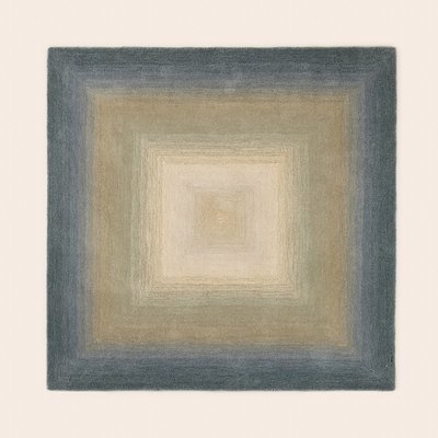 Tapis de sol en 100% laine en dégradé concentrique  OMBRINO MADURA