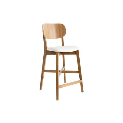 Tabouret de bar scandinave en bois H65 cm LUCIA MILIBOO