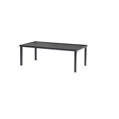 Table en aluminium, plateau verre opaque EDITION WILSA GARDEN