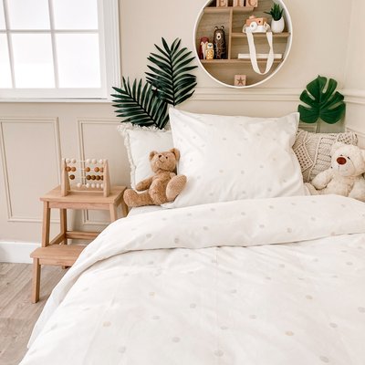 Parure de couette 1 personne coton bio POMPOM LITTLE CREVETTE