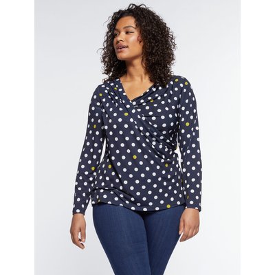 T-shirt de jersey imprimé à pois FIORELLA RUBINO