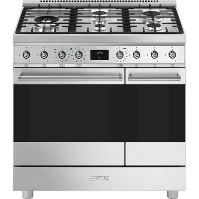 Piano de cuisson gaz 5 feux 90 cm C92GP SMEG