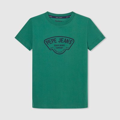 Logo Print Cotton T-Shirt with Short Sleeves PEPE JEANS