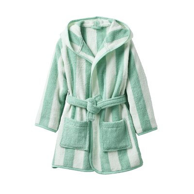 Peignoir de bain Enfant rayures TRANSAT, avec coton recyclé VERTBAUDET