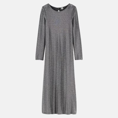 Robe longue, manches longues, en maille brillante LA REDOUTE COLLECTIONS