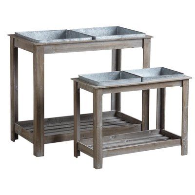 Potager surélevé en bois et métal (Lot de 2) AUBRY GASPARD