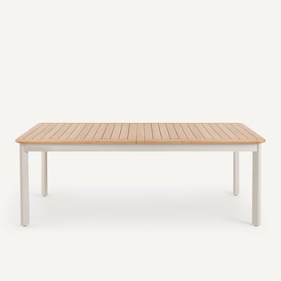 Table de jardin à allonges, alu et teck, Isabbo AM.PM