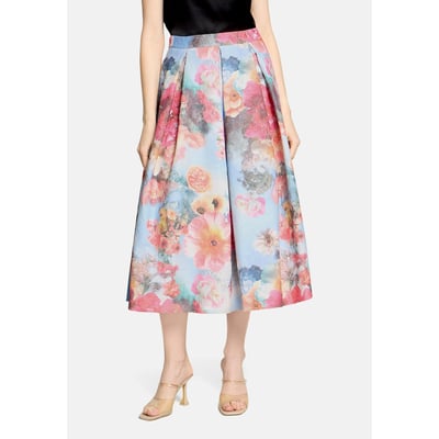 Jupe plissée à motif jacquard VERA MONT