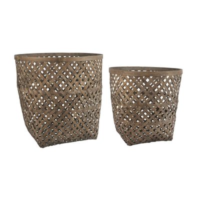 Set de 2 paniers tressés bambou IB LAURSEN