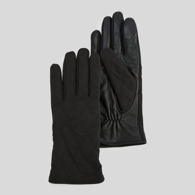 Gants bi-matière matelassés MONOPRIX