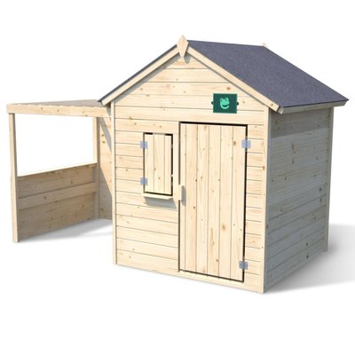 Cabane en bois enfant avec pergola et plancher ALPAGA SOULET
