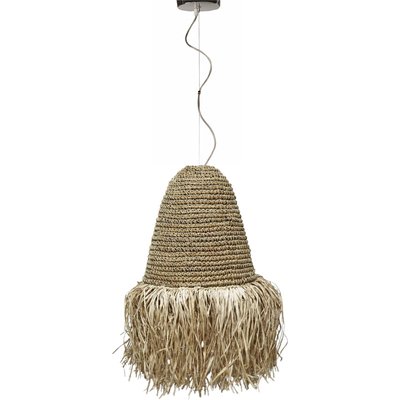 Suspension en sisal naturel esprit bohème pour salon ou salle à manger RECOLLECTION