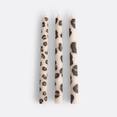 Set of 3 Azhar Leopard Print Candles LA REDOUTE INTERIEURS