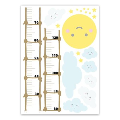 Sticker enfant Nuages - 70 x 50 cm TOILINUX