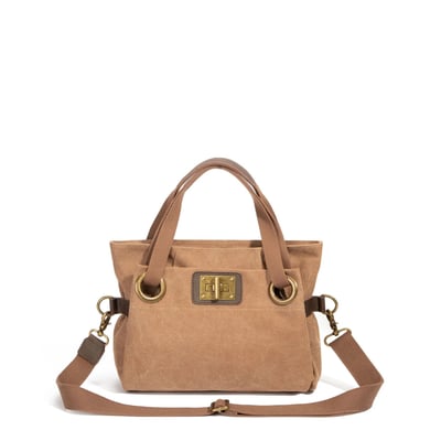 Sac porté épaule en cuir et toile TOBAGO MINI OH MY BAG