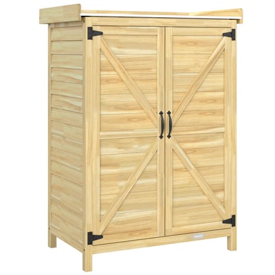 Armoire de rangement d'extérieur Bois de OUTSUNNY