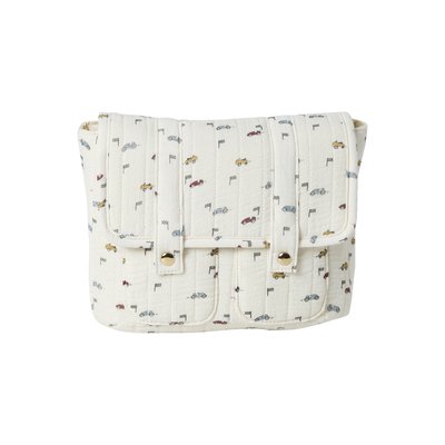 Cartable maternelle voitures en gaze de coton matelassée VERTBAUDET