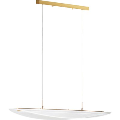 Lampe suspension architecte doré transparent LED lumière réglable RECOLLECTION