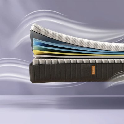 Matelas Hybride Premium II Plus | Mémoire de Forme + Ressorts Haute Technologie EMMA
