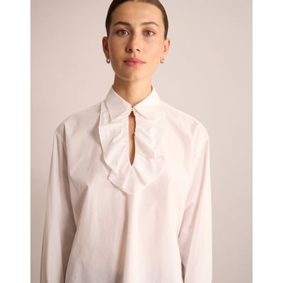 Chemise Ortiz en coton blanc INES DE LA FRESSANGE PARIS