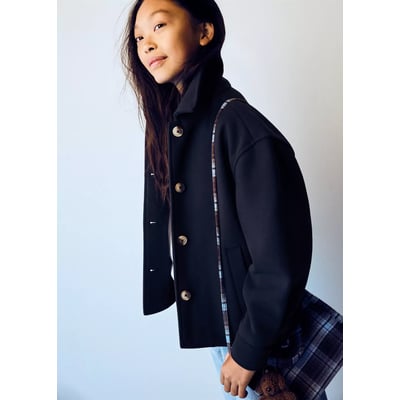 Manteau drap de laine poches MANGO KIDS