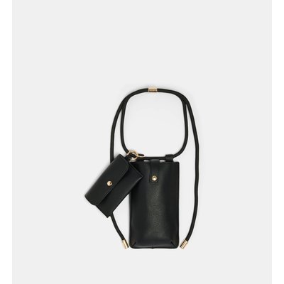 Sac Pochette Phone Case Enduit Crispé Et Sa Mini Pochette GALERIES LAFAYETTE