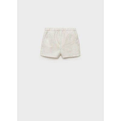 Short lin coton rayures MANGO BABY