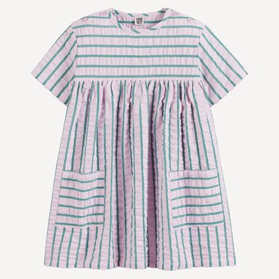 Vestido de mangas curtas, às riscas LA REDOUTE COLLECTIONS