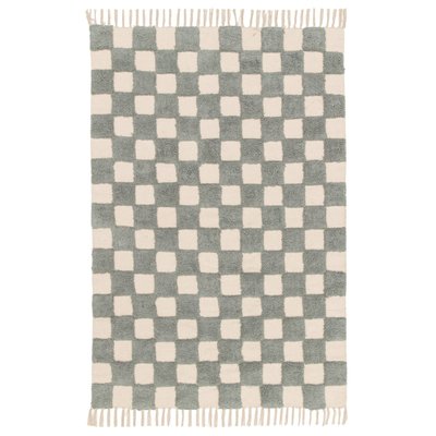 Tapis enfant à carreaux 100% coton MAEL AFK LIVING